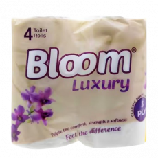 Bloom 3Ply Laminated Tissue 4 Pack