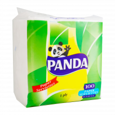 Panda Serviettes 1Ply White