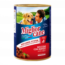 Migliorcane Can Dog Food With Beef...