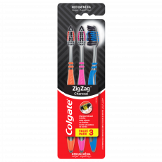 Colgate Zig Zag Charcoal 3 Pack